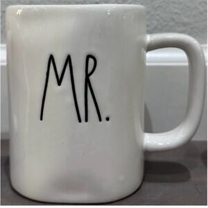 Rae Dunn White 'MR.' Mug